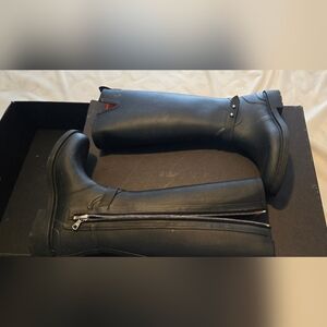 Rag & Bone Black Riding Rain Boots